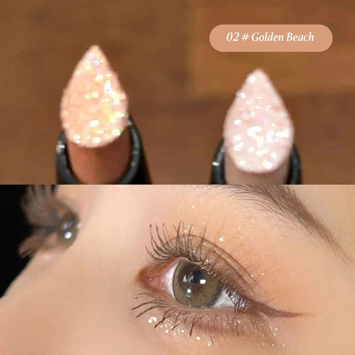 Glittering Highlighter Stick With Diamond Like Feel Silky And Good Ductility Face Brightening Three Dimensional Eye Shadow Pen