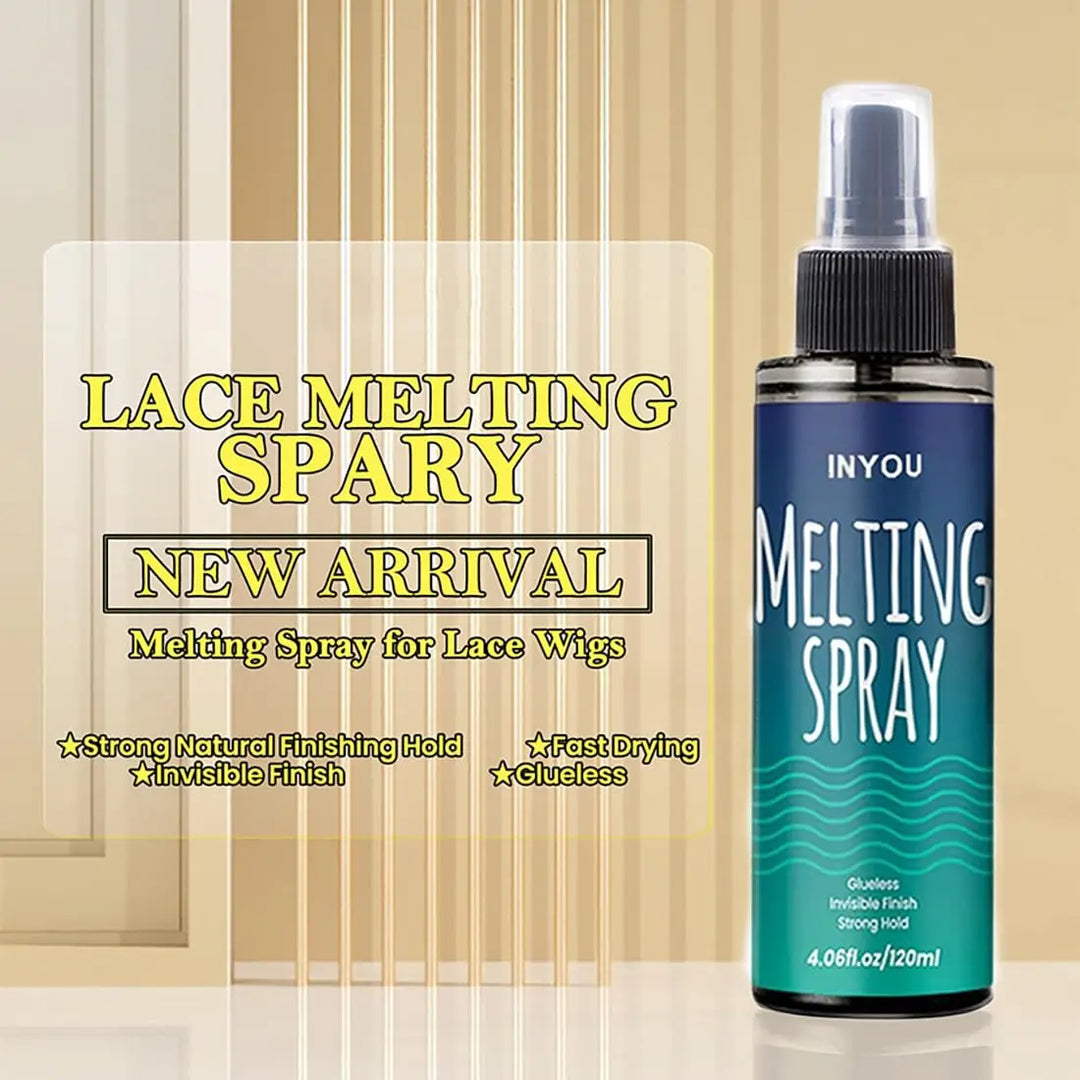 2-piece set  Hair Glue Remover Adhesive Cleaner and Lace Melting Spray and Holding Spray(120ml), Extreme Hold & Glueless
