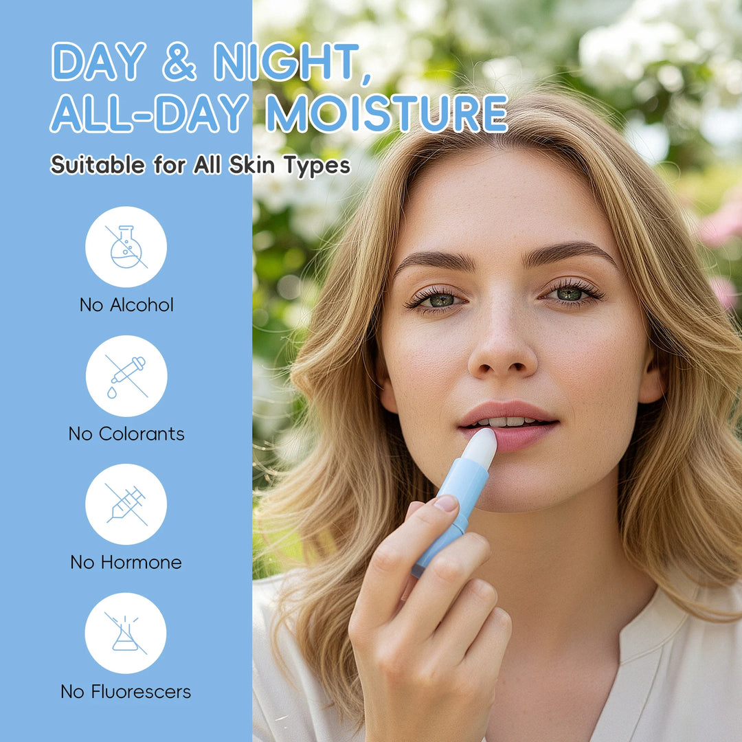 LAIKOU Milk Nourishing Lip Balm 3.5g Shea Butter Jojoba Oil Long-lasting Moisturizing Lip Care