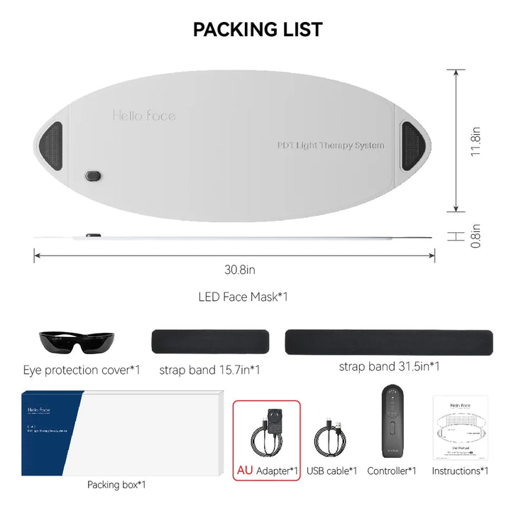 Hello Face L6 510K Red Light and infrared Therapy Mask 720 LED Chips Panel Facial Body Skin Rejuvenation Home Care Salon Device