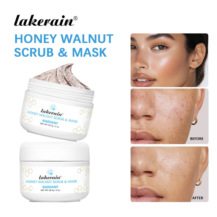 Facial Scrub & Mask Moisturizing Nourishing Skincare Facial Scrub For Honey Walnut Face Cream Facial Exfoliants Skin Care