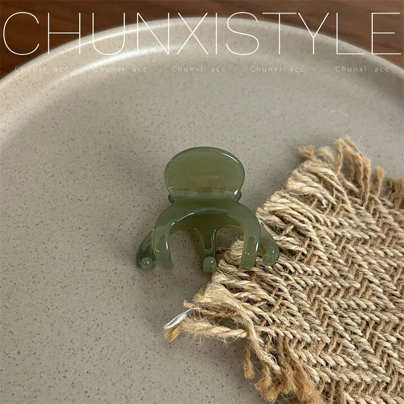 Elegant Acetate Hair Claw Medium Size Sweet Hair Clip Shark Clip Women Hair Accessories Headwear