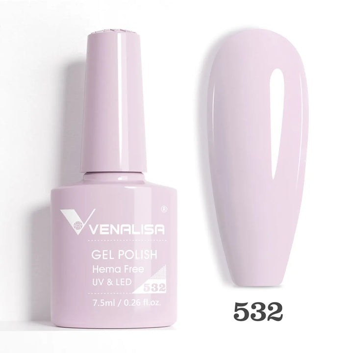 Venalisa HEMA TPO FREE Nail Gel Polish Glitter Gorgeous Full Coverage Soak Off UV LED French Nail Jelly Pink Nude Collection