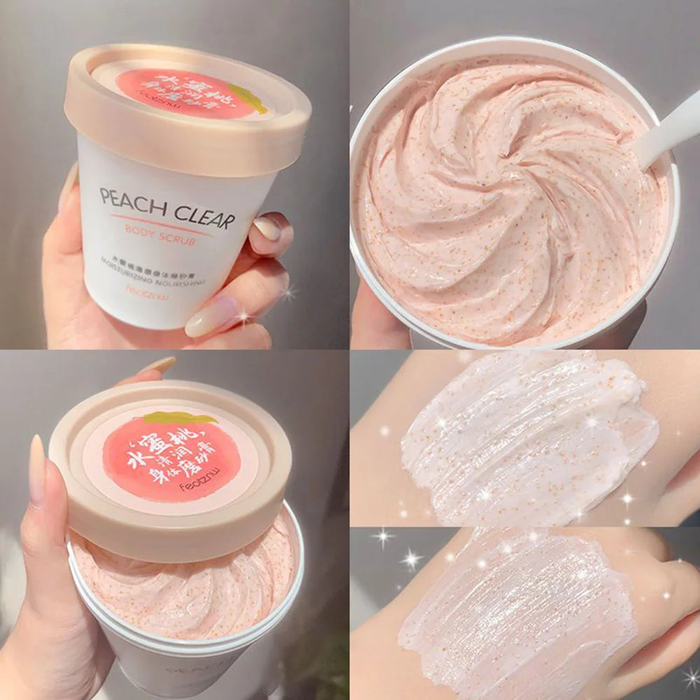 Fatini -Niacinamide Exfoliating Body Scrub Smooth Skin Natural Moisturizing Deep Cleansing,Brightening,Exfoliating Cream