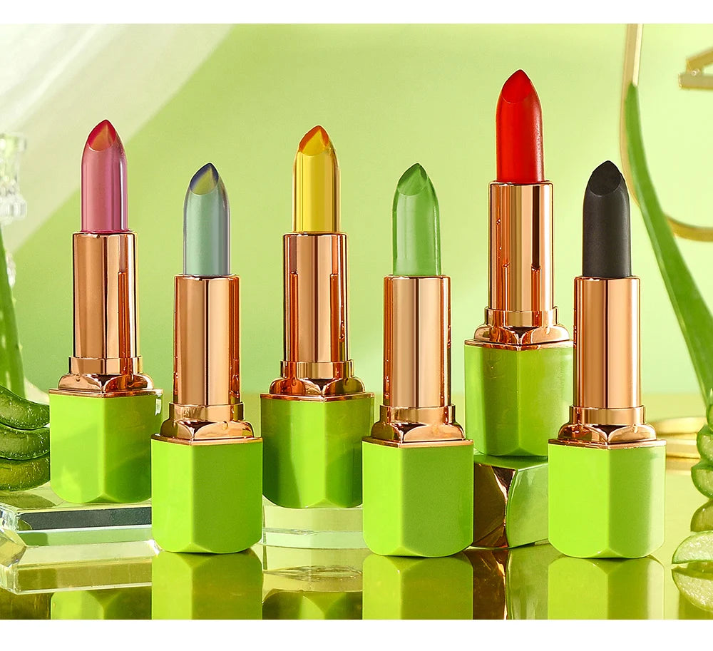 Aloe Vera Lipstick Color Changing – Hydrating PH Lip Balm Stick, Smudge-Resistant Long Wear, Moisturizing Natural Tint Lip Care