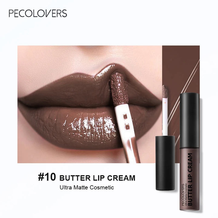 1PC Waterproof Liquid Lipstick 21 Color Vitamin E Makeup Sets Lip Glosses Lip Plumpers