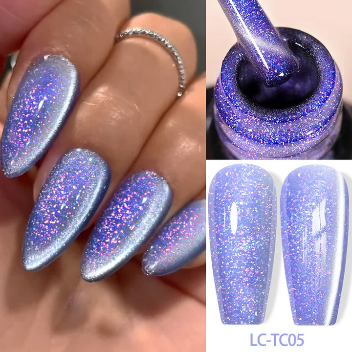 LILYCUTE 7ml 9D Cat Magnetic Gel Nail Polish Iridescent Magnet Semi Permanent Soak Off UV LED Manicure For Nail Art Gel Varnish