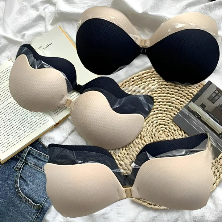 Women Sexy Invisible Strapless Adhesive Stick Bra Strapless Push Up Bras Backless Lingerie Seamless Silicone Bralette Underwear