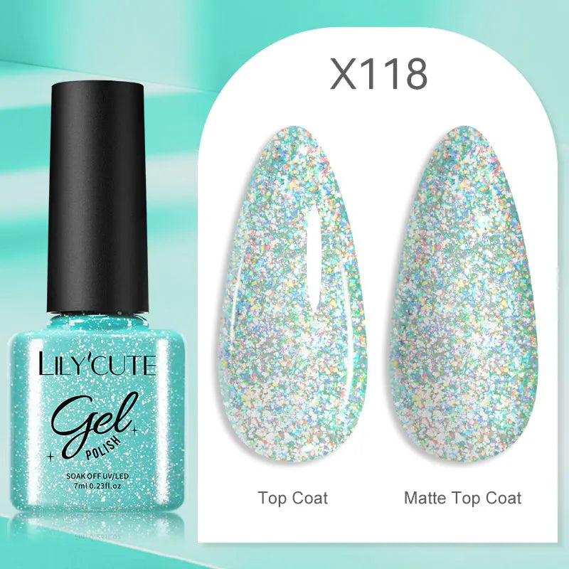 LILYCUTE 5ml Super Bright Silver Metallic Painting Liner Gel Nail Polish Drawing Stripe Graffiti Mirror Pull Line UV Gel Varnish