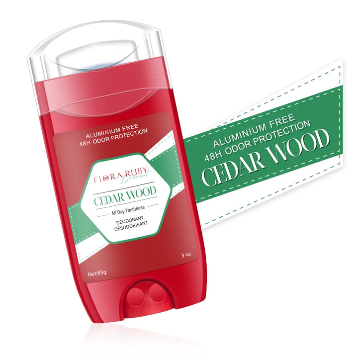 Aluminum Free Deodorant for Men,48H Odor Protection,48H Freshness & Lasting,with Sandalwood Cedarwood Scent,85g/3OZ