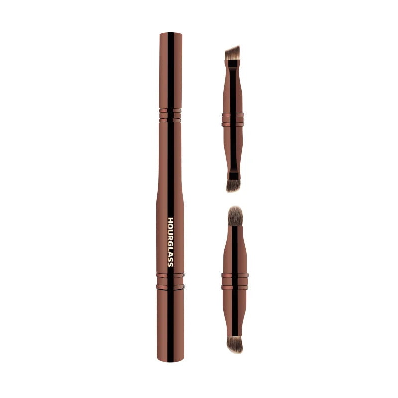 Hourglass Makeup Brush- No.25 Four-Head Multifunctional Brush Concealer Eyeshadow Eyebrow Brush Eyeliner Brush Makeup Brush