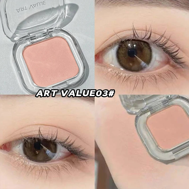 ART VALUE Single Color Eyeshadow Palette, Long-lasting, Matte & Shimmer Finish, No Fallout, Multi-color Eyeshadow for Makeup