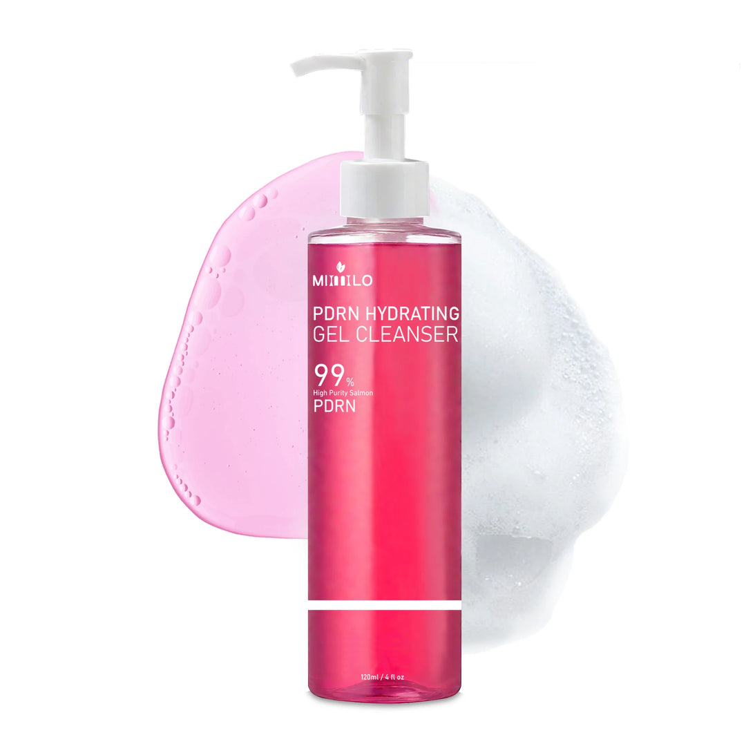 DNA PDRN Salmon Pink Foam Cleansing Gel, containing PDRN, controls oil, removes blackheads, deeply cleanses, is non-irritating