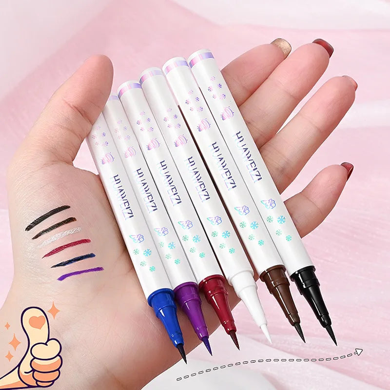 Red Matte Eyeliner Pencil Long Lasting Eye Makeup Liquid Eyeliner Waterproof Eyeliner Pen Eye Cosmetics Makeup Tools