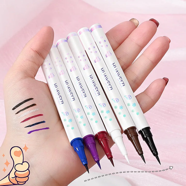 Red Matte Eyeliner Pencil Long Lasting Eye Makeup Liquid Eyeliner Waterproof Eyeliner Pen Eye Cosmetics Makeup Tools