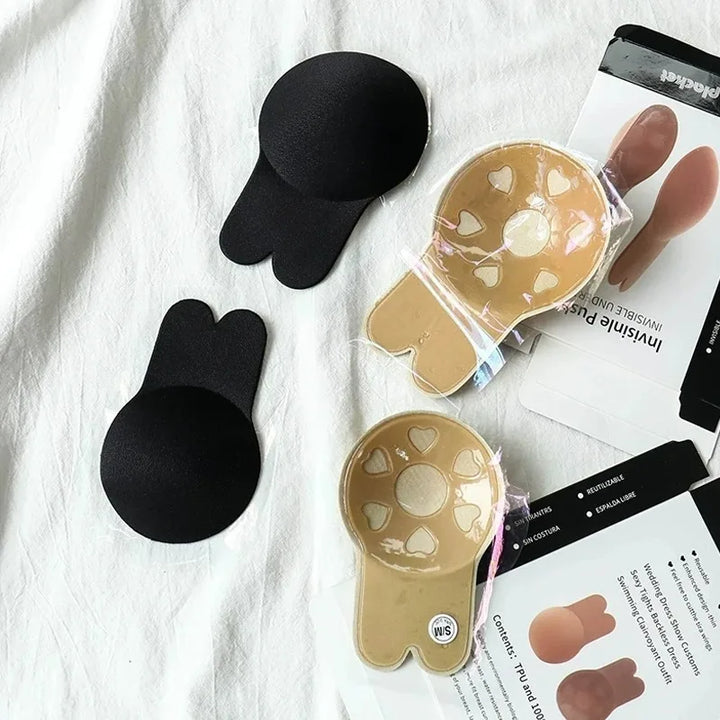 Women Sexy Invisible Strapless Adhesive Stick Bra Strapless Push Up Bras Backless Lingerie Seamless Silicone Bralette Underwear