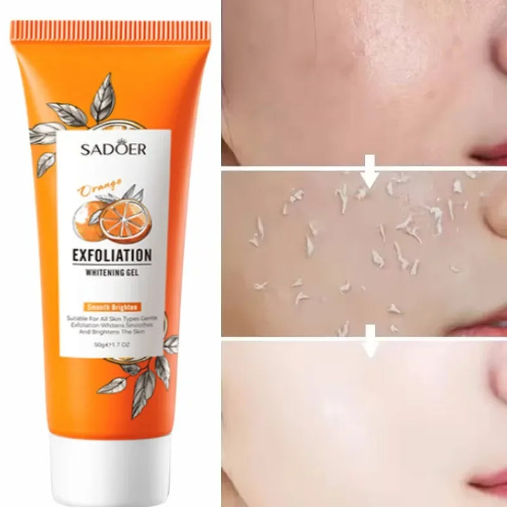 Orange Exfoliating Peeling Gel Facial Scrub Moisturizing Nourish Repair Scrubs Blackhead Removal Face Cleanser Korean Cosmetics