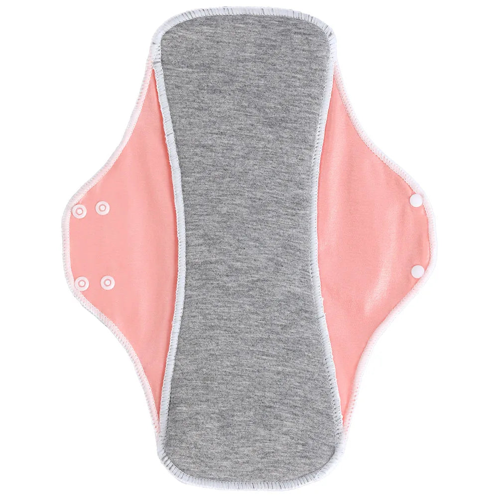 BIAI Large Graphe Sanitary Pads Reusable Menstrual Pads Washable Nursing Pad with Button Waterprooof Sanitary Napkin for Lady