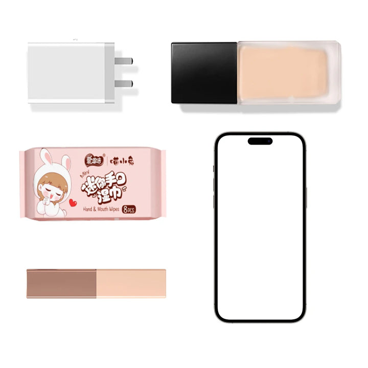 Hypoallergenic Hand & Mouth Wipes, 64 Sheets Thick & Moisturizing Cloth, Portable Travel Pack (8 Packs) for Sensitive Skin