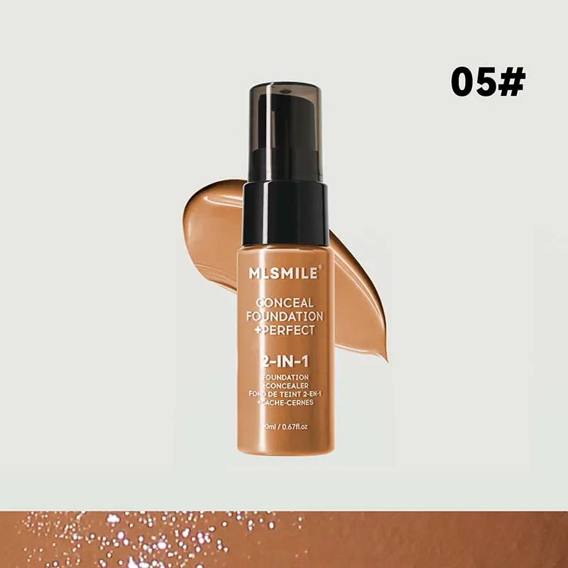 Face Foundation Cream Oil-Control Matte BBCream Waterproof Lasting Concealer Liquid Full Coverage Matte Base Professional Makeup