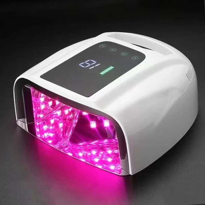 Rechargeable Nail lamp Portable 15600mAh Lampara de unas LED UV recargable de  96W Gel Polish Dryer Led Light for Nails