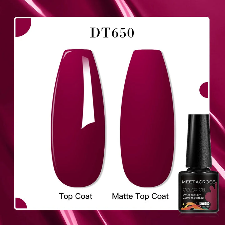 MEET ACROSS 7ml Porcelain White Cat Eye Gel Polish Holographic Glitter Magnetic Galactic Effect Gel Nail Polish Soak Off UV Gel