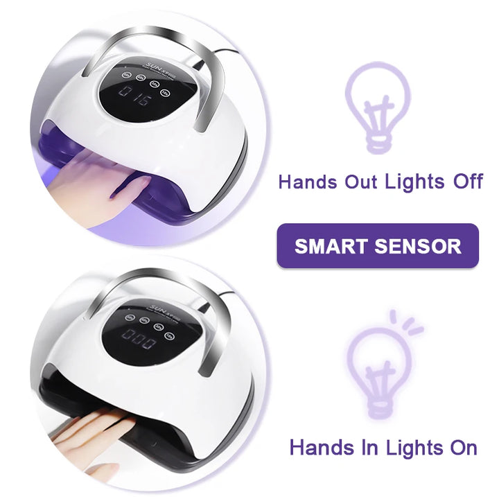 Professional 57LED Nail Lamp 4 Timer Modes LCD Display Fast curing Gel Nail Dryer Manicure Salon Tools for Acrylic Gel Art