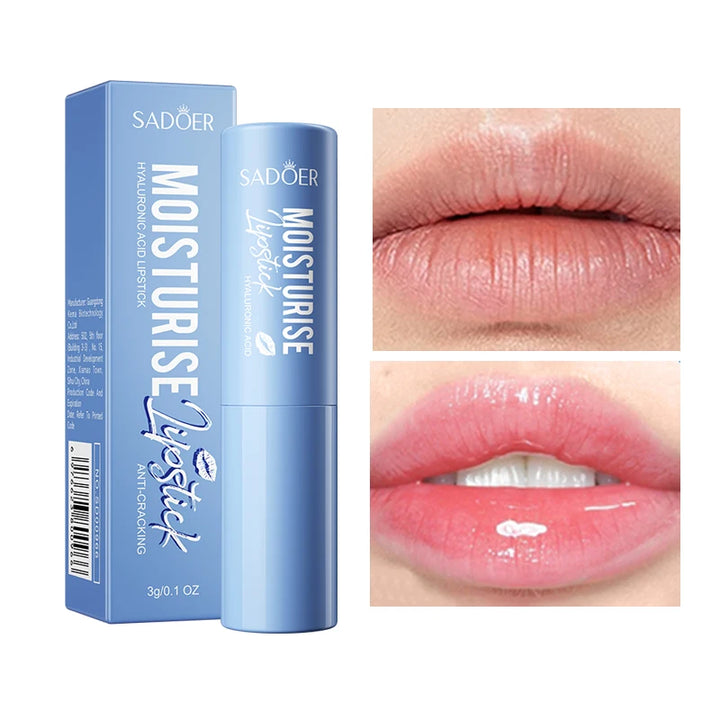 Hyaluronic Acid Lipstick Can Moisturize and Lock Water, Moisturize Dry Lips, Suitable for All Skin Types, and Daily Lip Care
