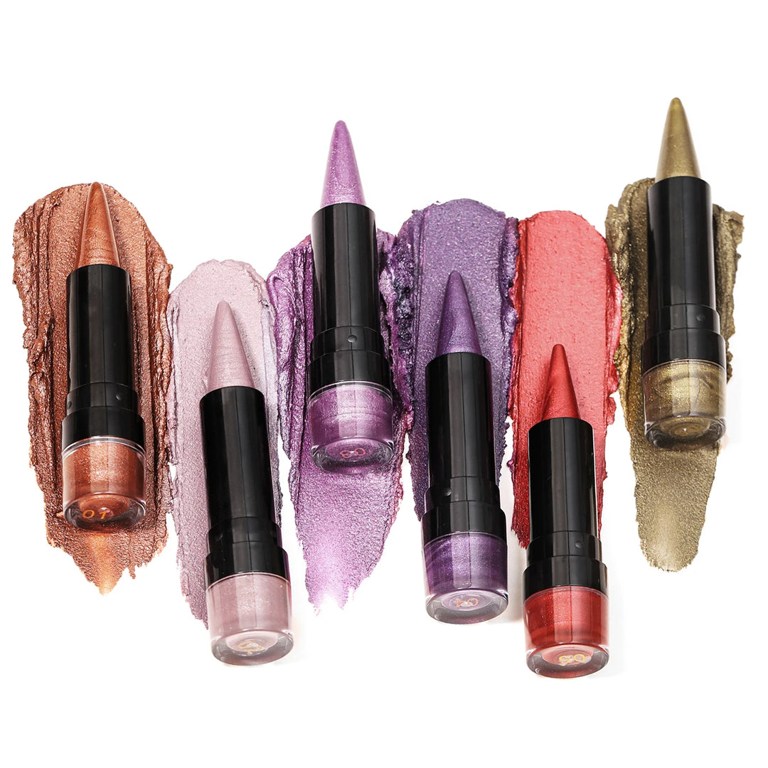 YOUNG VISION 6 Color Matte Pearl Shimmer Dual-Effect Lipstick Waterproof, Non-Transfer Lipstick Cosmetics
