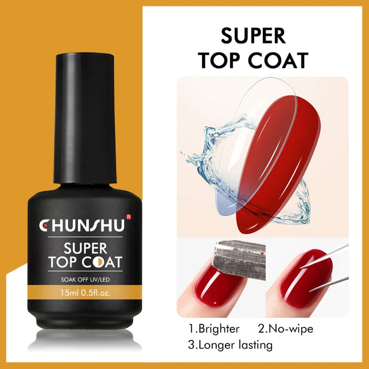 CHUNSHU 6 IN 1 Extension UV Gel Polish In A bottle Builder Nail Gel Rubber Base Coat Semi Permanent Nails Art Self-leveling 15ML