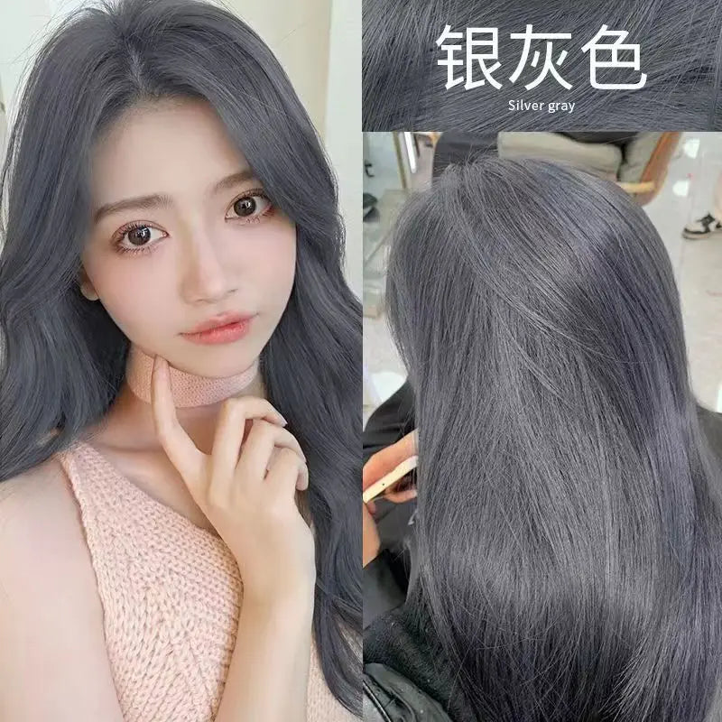 Mokeru Natural Organic Brown Hair Color Permanent Hair Coloring Shampoo Long Lasting Hair Dye Shampoo For Women Professional Dye