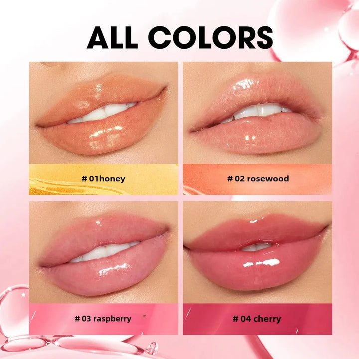 O.TWO.O Lip Oil Gloss Lip Plumper Makeup Moisturizing NonSticky Sexy Water Glossy Glitter Primer Tint Lip Balm Care Cosmetics