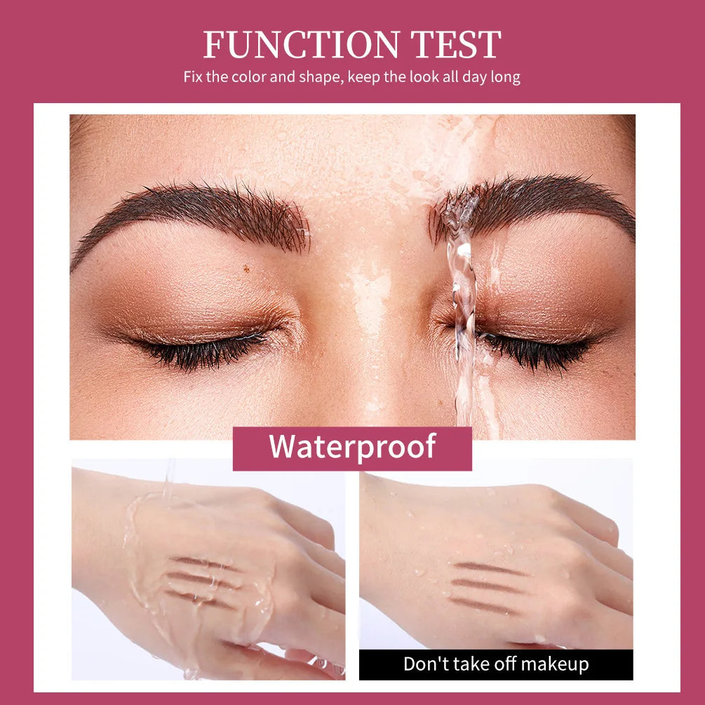 HUDA STORY Eyebrow Shaping Gel Transparent Waterproof Eyebrow Shaping Gel Natural Long Lasting 3D Eyebrow