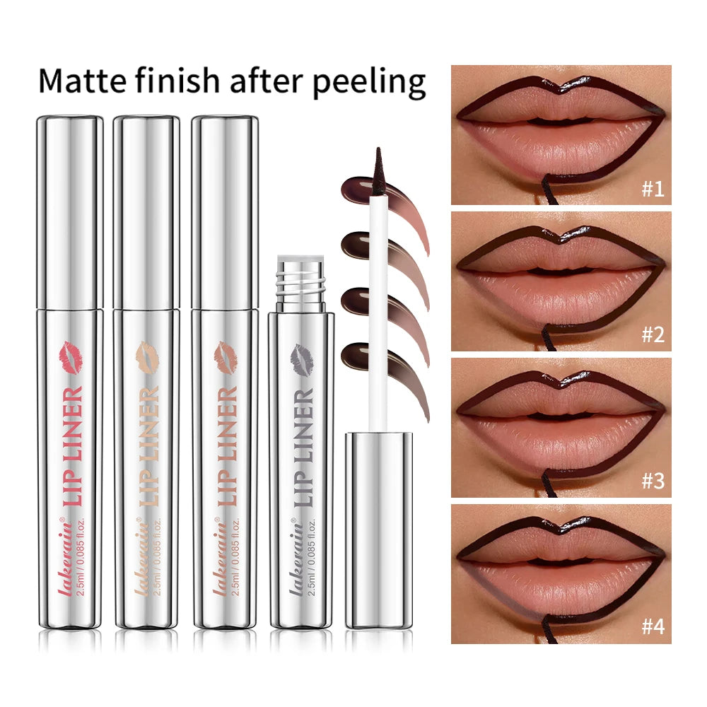 Magic Peel Off Lip Cosmetic Matte Lip Liner Pencil Long Lasting Waterproof Smudge Proof Transfer Proof Peel Off Lip Stain Tattoo
