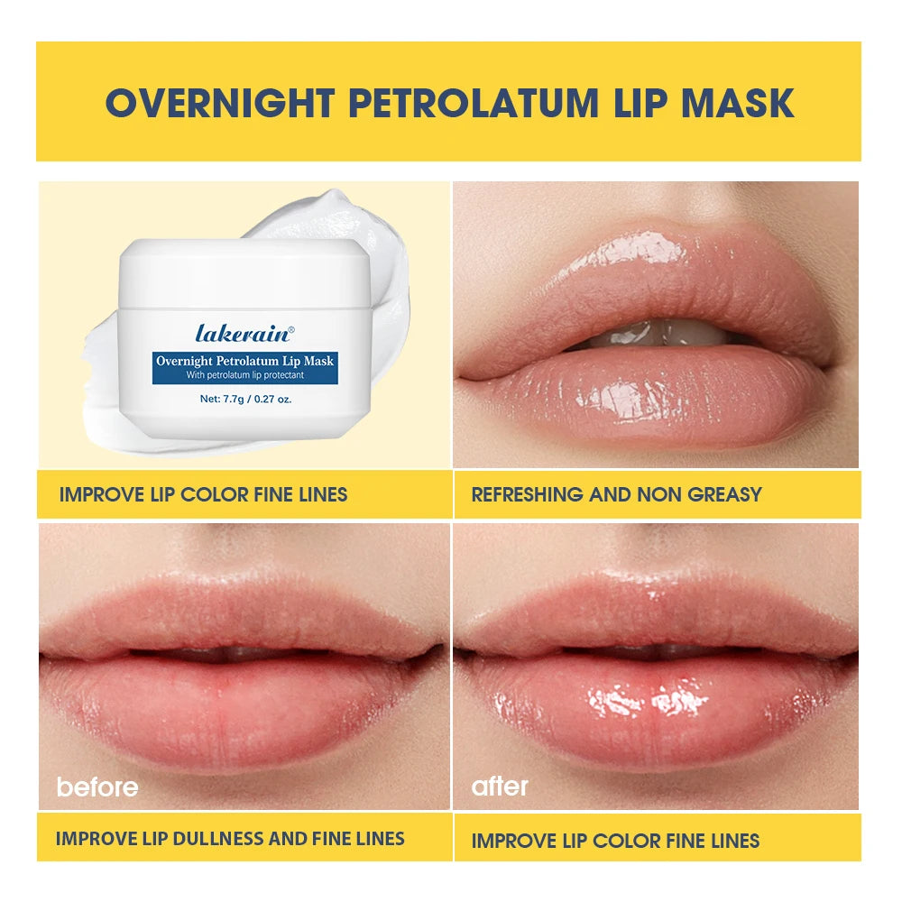 7.7g / 0.27 0z. Sleep Lip Mask Healthy Lips Renewal Therapy Lip Protectant Moisturizer Exfoliating Clean Lip Skin Care Product