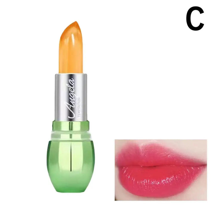 Crystal Jelly Lipstick,Magic Color Changing Lipstick, Moisturizing Temperature Color Changing Lip Gloss,Nourishing Lip Balm