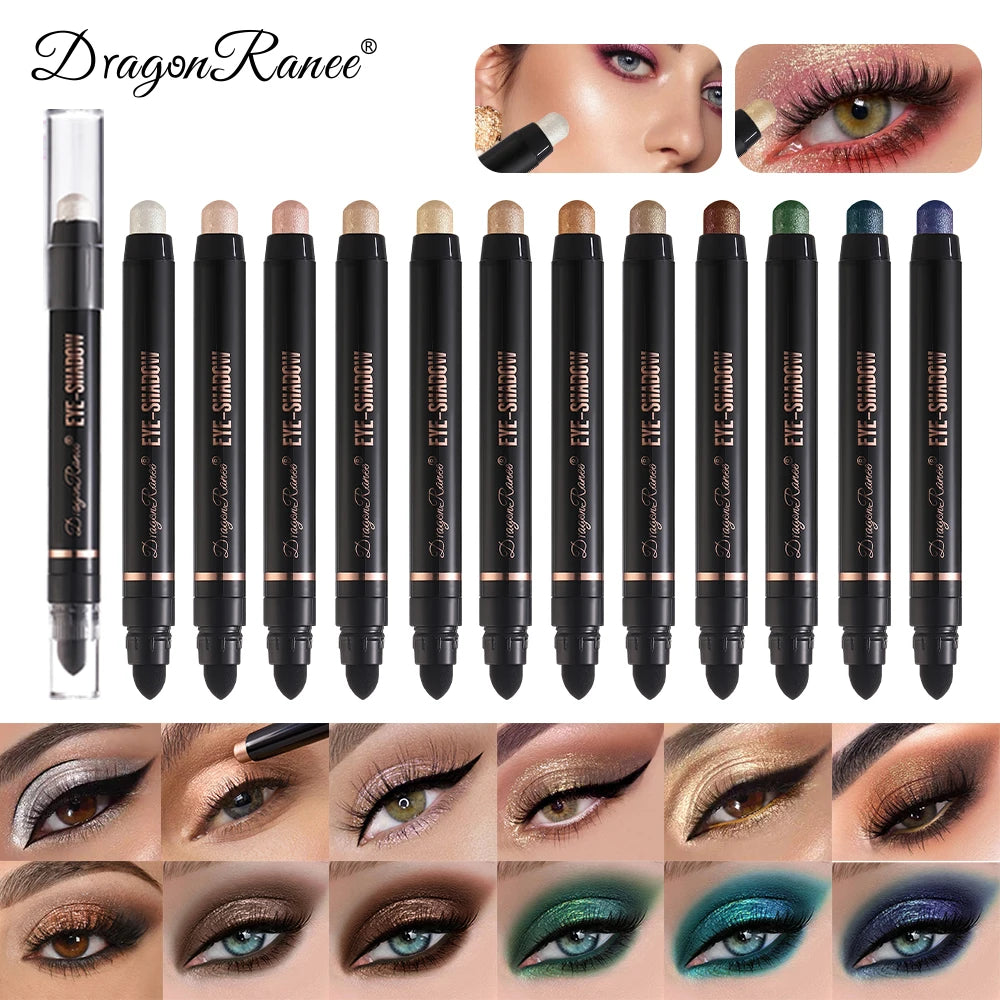 Eyeshadow Pen, Pearlescent Eyeshadow, Versatile, One-Touch Application, Non-Smudging, Waterproof Eyeshadow, High-Gloss, Delicate, Silky, Shimmering Liquid Eyeshadow