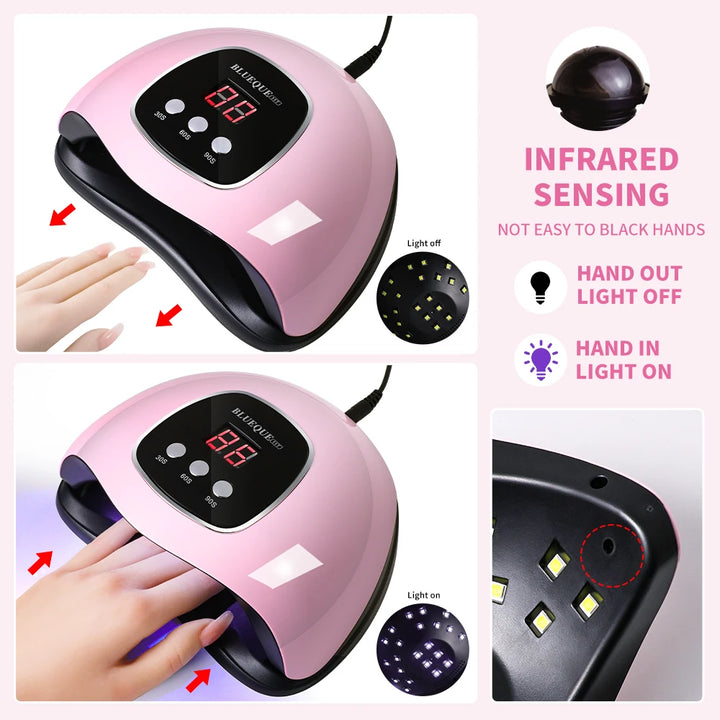UV LED Nail Dryer Machine Professional 24 LED UV Manicure Lamp Home Use Nail Lamp For Drying Polish Varnish With USB Cable