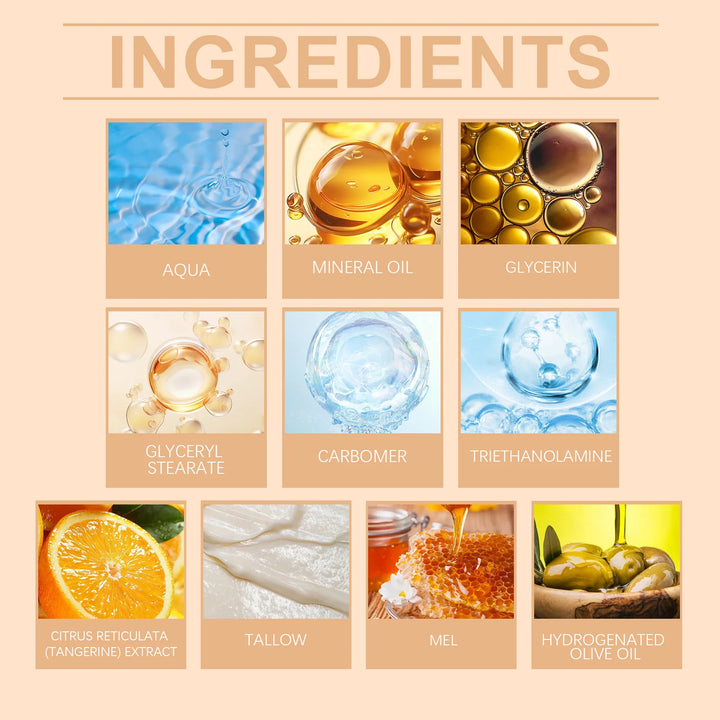 Tallow Honey Cream Glow Hydrating Skin Improve Elasticity Soft Bleaching Improve Dullness Firming Face Body Moisturizer Lotion