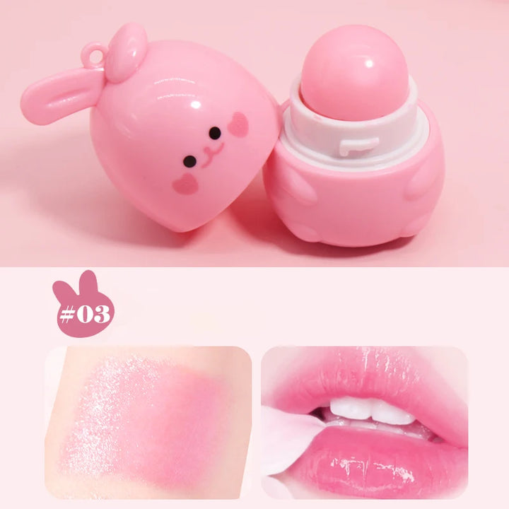Goody Bunny Lip Balm Color Changing Moisturizing Repairing Lipstick Waterproof Anti-Dry Cracked Warm Change Lipstick