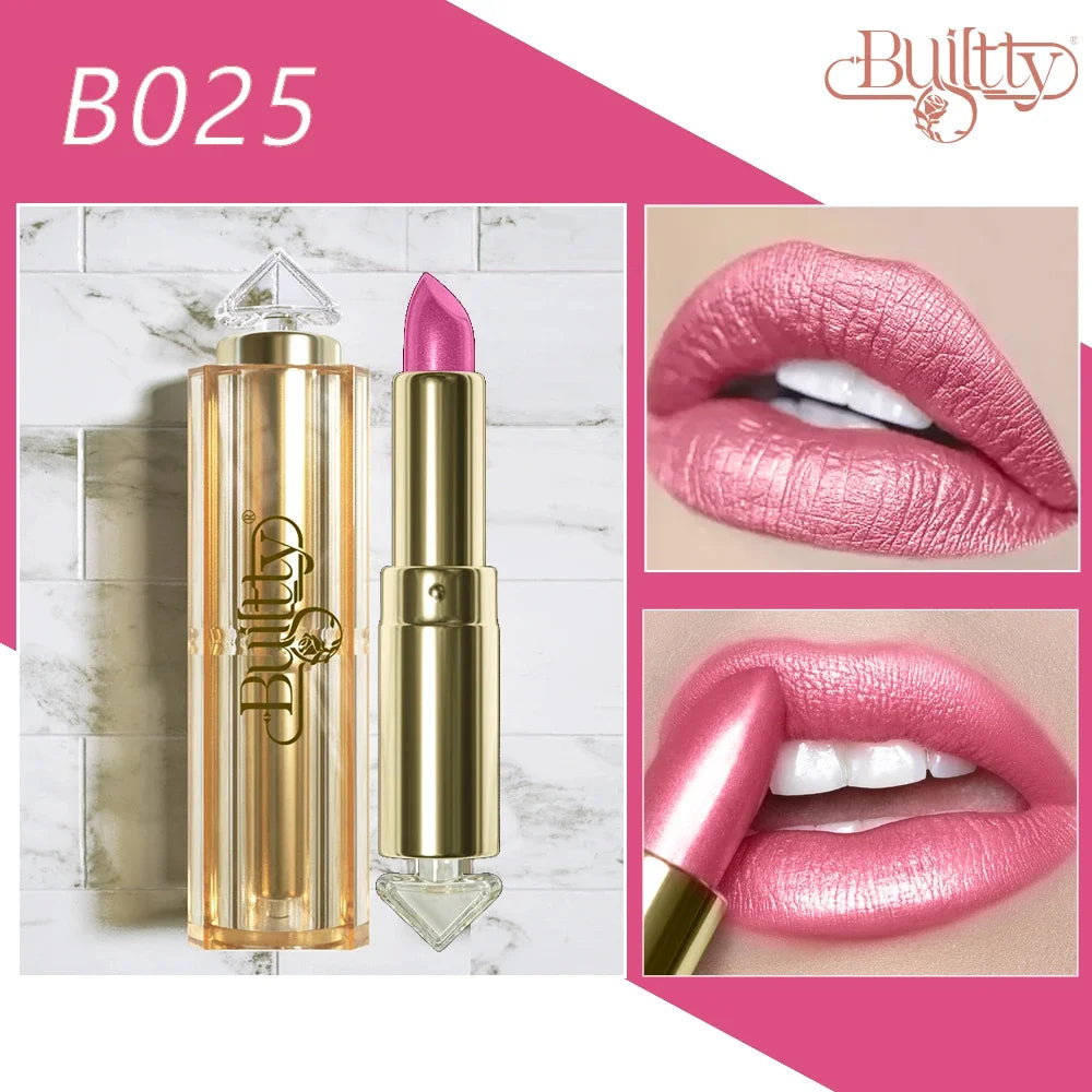 Cosmetics Blue Lipstick Gliter Makeup Marble Matte Glitter Lipstick Waterproof Long Lasting Matt Magic 12 Colors Shade