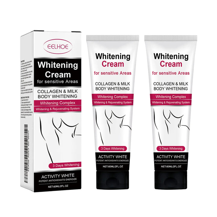 EELHOE 60ml Underarm Whitening Cream Dark Skin Improve Melanin Pigmentation Bleaching Brighten For Underarms Knees Elbows Care