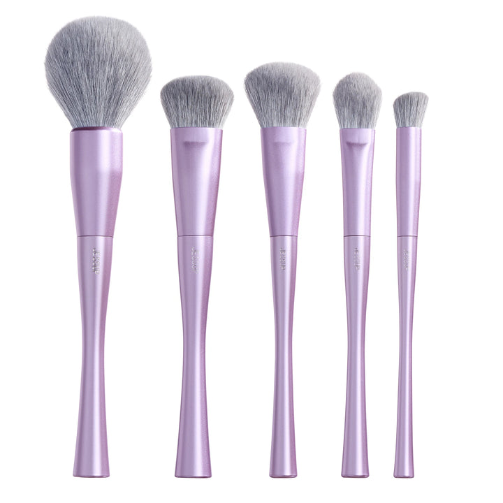 Jessup Makeup Brushes Set Professional 3/5/6/14pcs Vegan MakeUp Brush,Foundation Eyeshadow Contour Powder,Luxury Purple T512