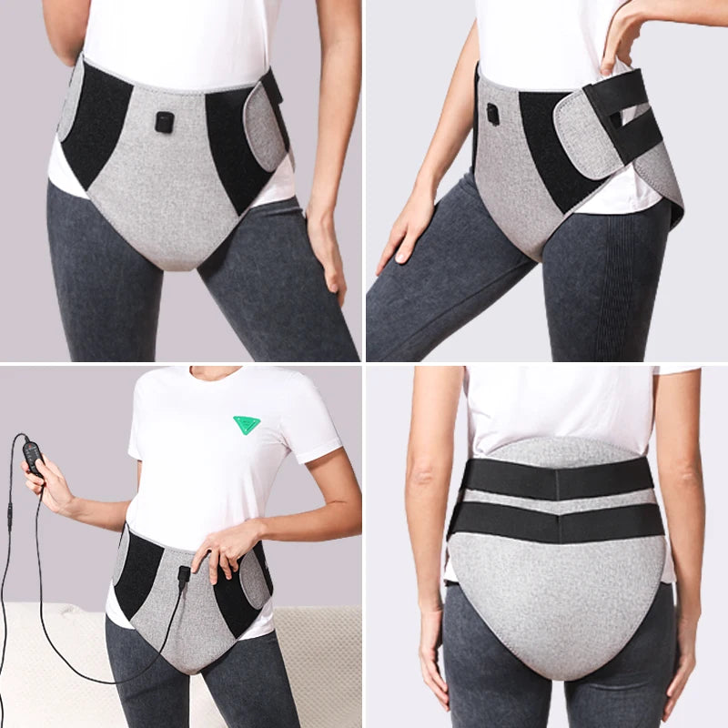 660Nm Red Light Heating Pad 162 LED For Women Relief Menstrual Pain Abdominal Hot Compress Home Relax Vibration Massage