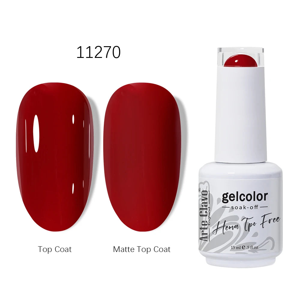 Arte Clavo 15ml HEMA TPO FREE Gel Nail Polish Pink Hybrid Nail Manicure Semi-permanent Enamels Varnish For UV LED Nails Supplies