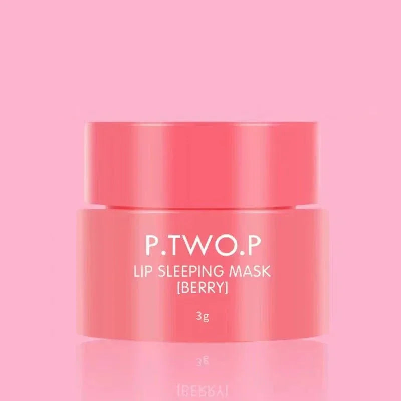 Korea lips care lip sleep mask night sleep hydrated maintenance lip balm pink lips whitening cream nourish protect cherry 3g