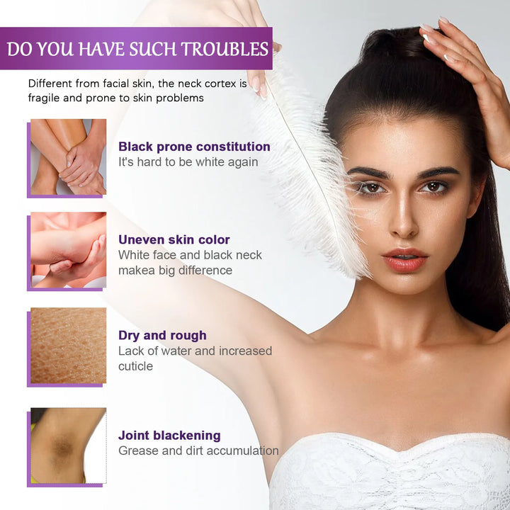 Body Whitening Cream Fade Joint Elbow Knee Armpit Pigmentation Underarm Melanin Bleaching Moisturizing Dark Spot Corrector Cream