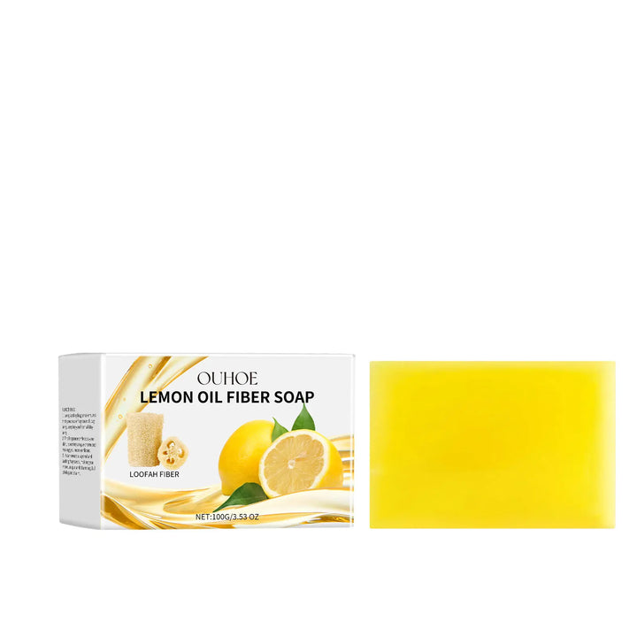 Lemon Body Cleansing Soap Oil Control Deep Cleansing Pores Anti Acne Remove Dirt Exfoliating Moisturizing Nourishing Shower Soap