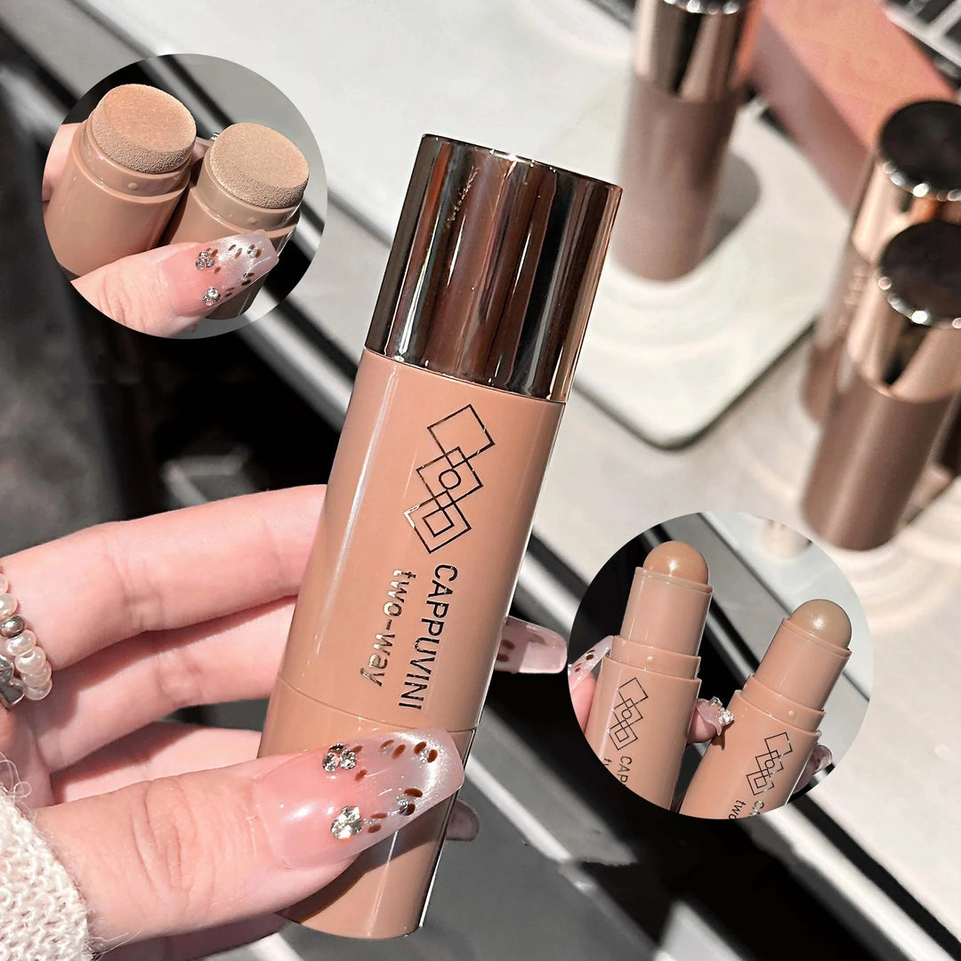 Face Contour Bronzer Stick Moisturizing Silky Three-dimensional Contour Pen Natural Matte Gray Brown Nose Shadow Makeup Contour