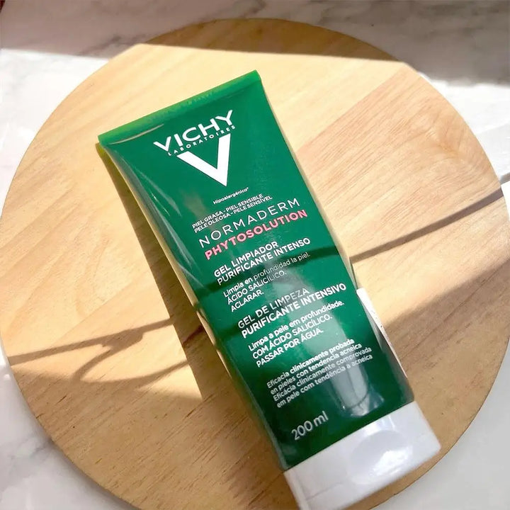 VICHY Facial Exfoliating Scrub Cleanser - Cleanses Removes Blackheads Anti-Acne Shrinks Pores Brightens Moisturizes Skin Care